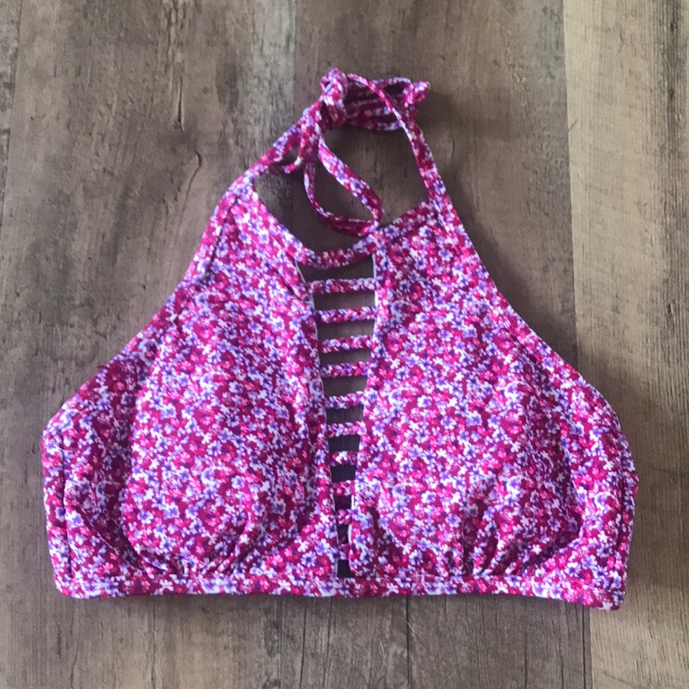 high neck bikini top